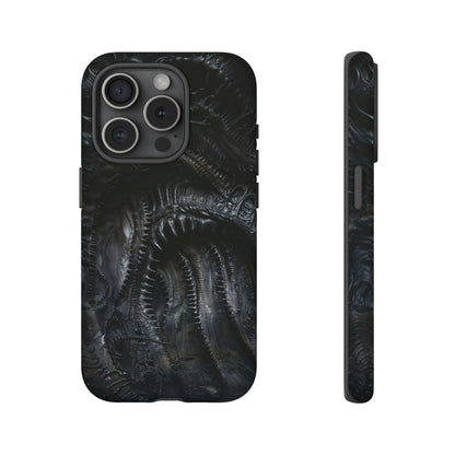 Surreal Biomechanical Phone Case - Gothic Sci-Fi Art for iPhone, Samsung Galaxy, and Google Pixel Devices