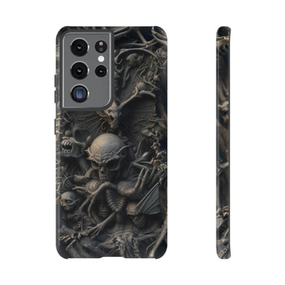 Those Who Dwell Below #1 Phone Case – Intricate Gothic Skeleton Design for iPhone, Samsung Galaxy, Google Pixel Devices