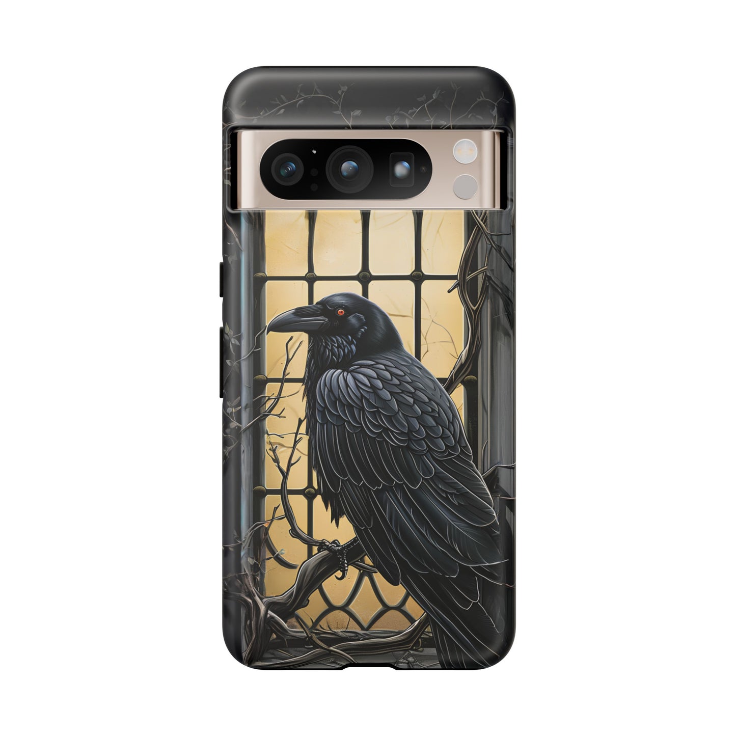 The Raven Phone Case – Edgar Allan Poe Inspired Gothic Design for iPhone, Samsung Galaxy, and Google Pixel Devices