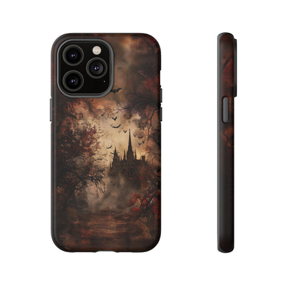 Gothic Castle Phone Case - Spooky Halloween Design for iPhone, Samsung Galaxy, Google Pixel Devices