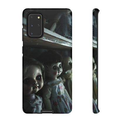 Creepy Dolls Phone Case – Eerie Vintage Doll Design for iPhone, Samsung Galaxy, and Google Pixel Devices