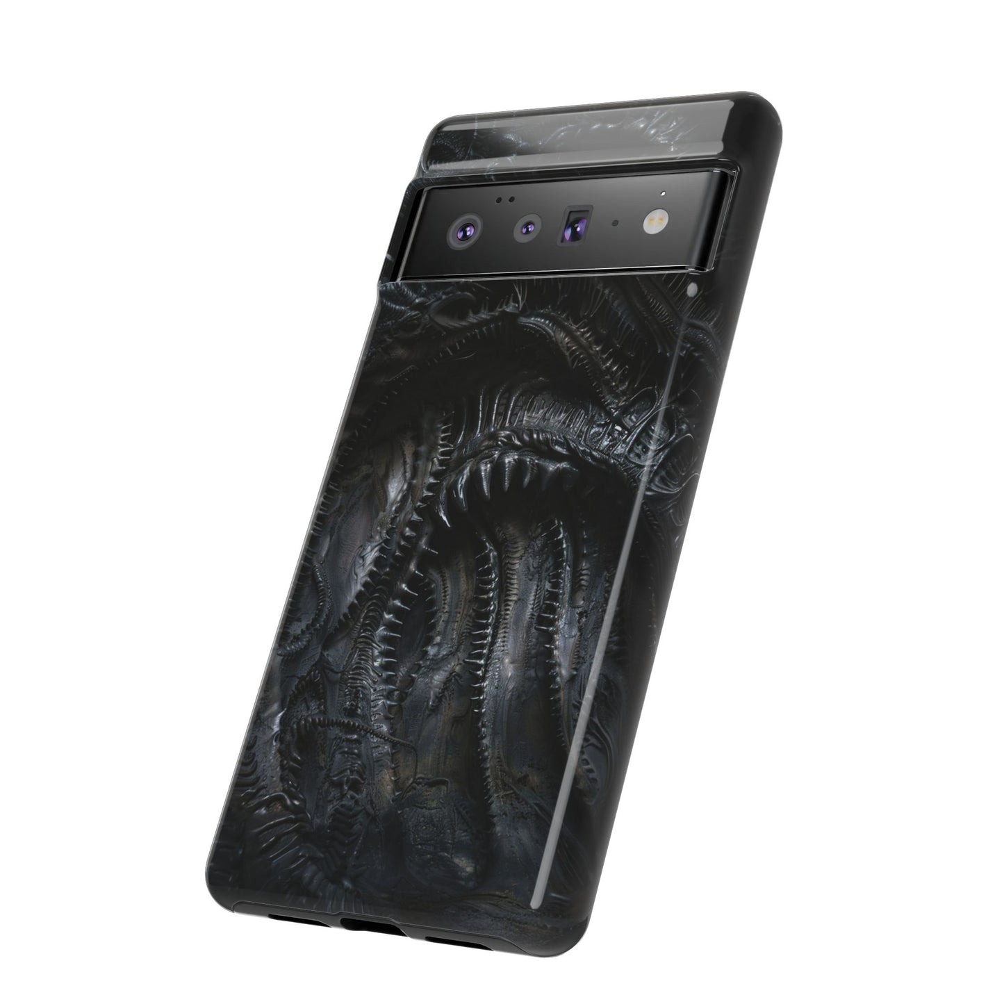 Surreal Biomechanical Phone Case - Gothic Sci-Fi Art for iPhone, Samsung Galaxy, and Google Pixel Devices