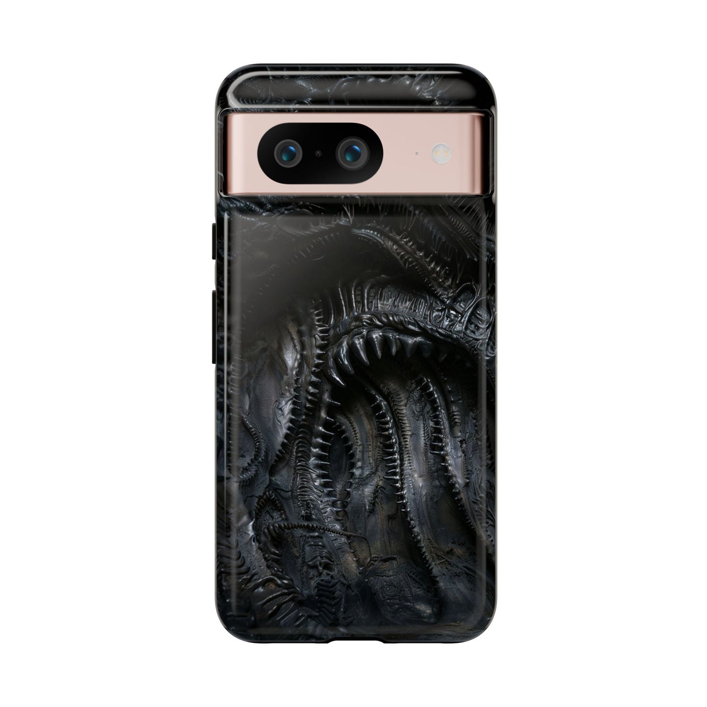 Surreal Biomechanical Phone Case - Gothic Sci-Fi Art for iPhone, Samsung Galaxy, and Google Pixel Devices