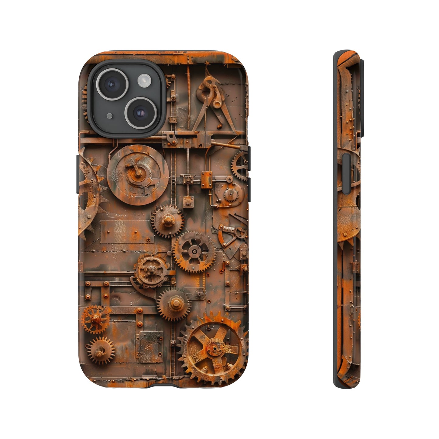 Rusted Steampunk Gearworks Phone Case for iPhone, Samsung Galaxy, and Google Pixel Devices