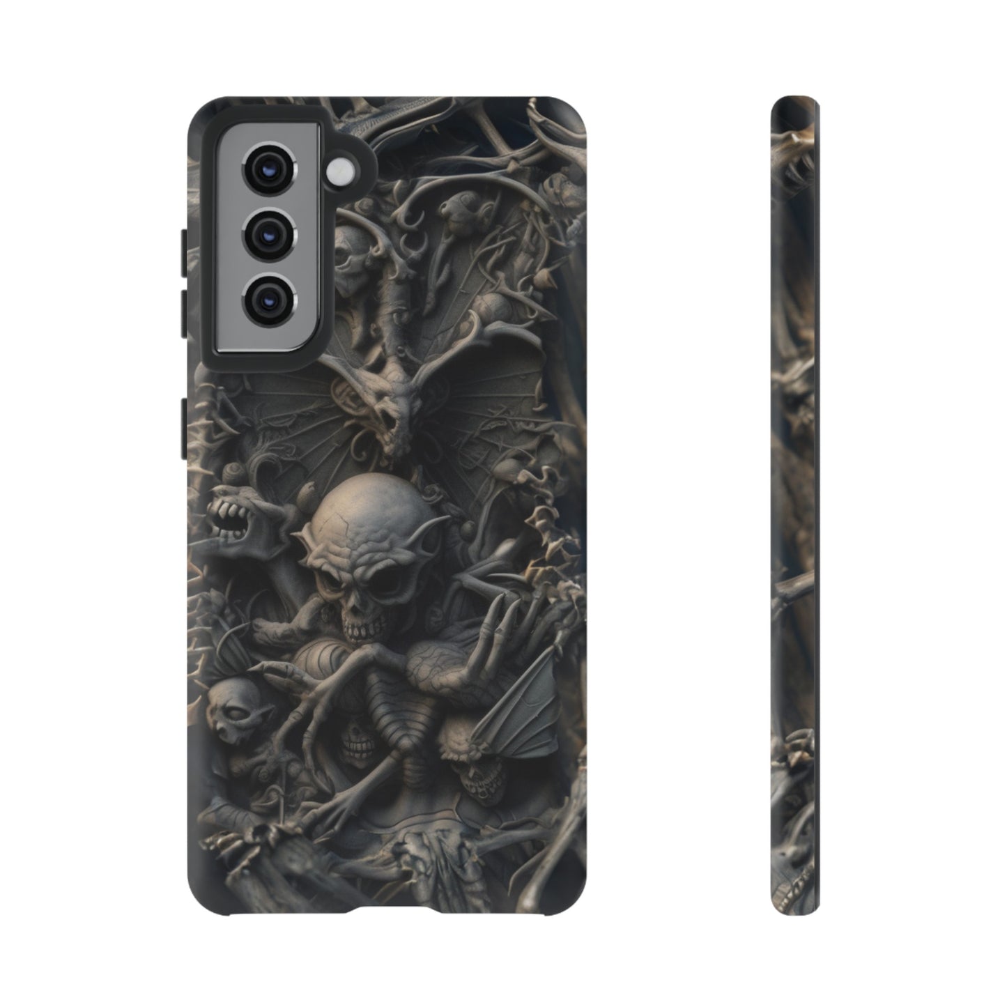 Those Who Dwell Below #1 Phone Case – Intricate Gothic Skeleton Design for iPhone, Samsung Galaxy, Google Pixel Devices