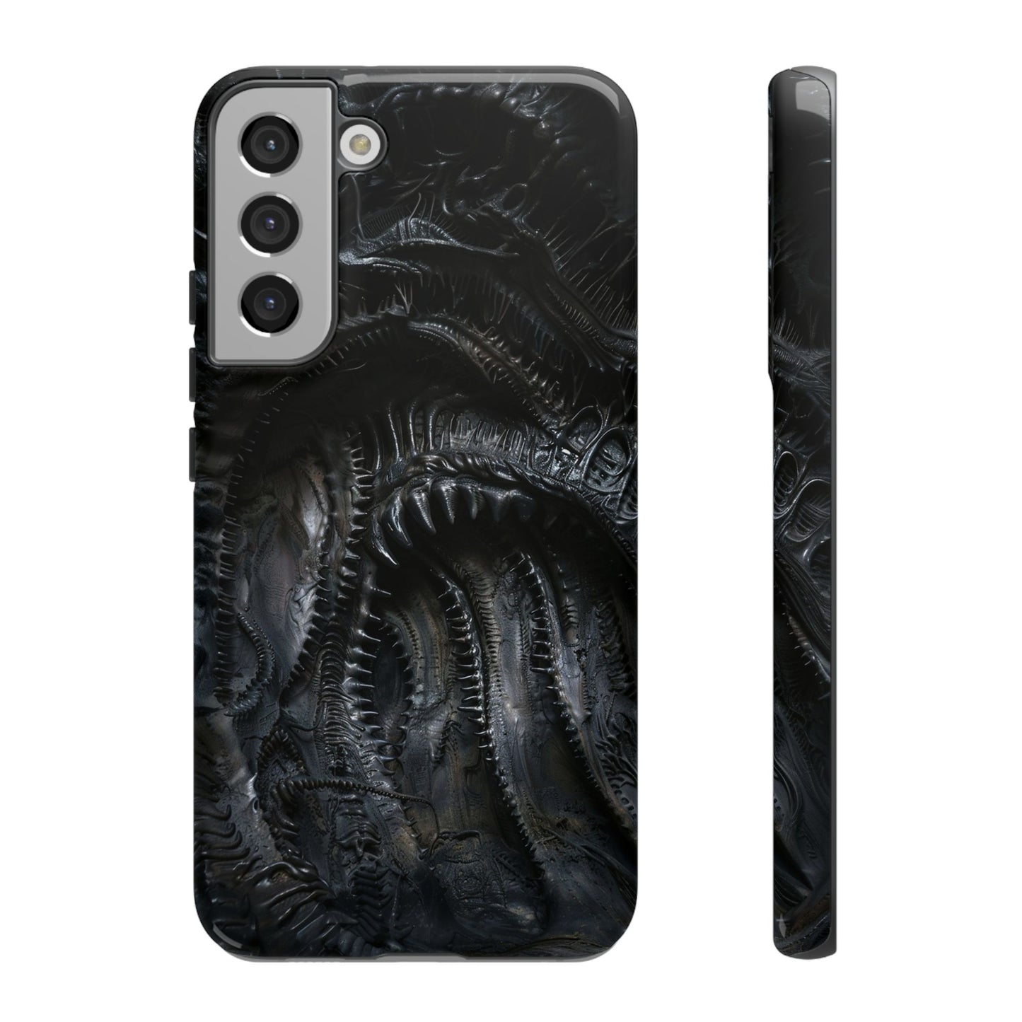 Surreal Biomechanical Phone Case - Gothic Sci-Fi Art for iPhone, Samsung Galaxy, and Google Pixel Devices