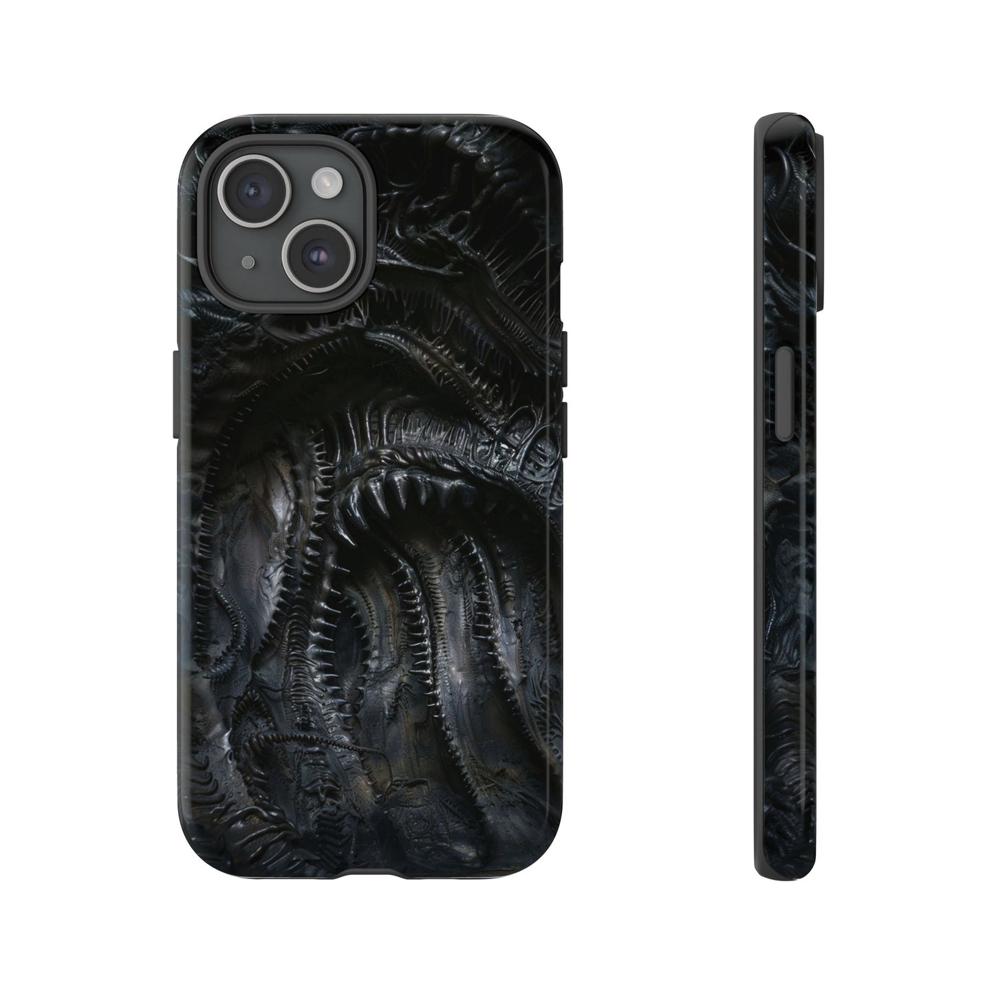 Surreal Biomechanical Phone Case - Gothic Sci-Fi Art for iPhone, Samsung Galaxy, and Google Pixel Devices