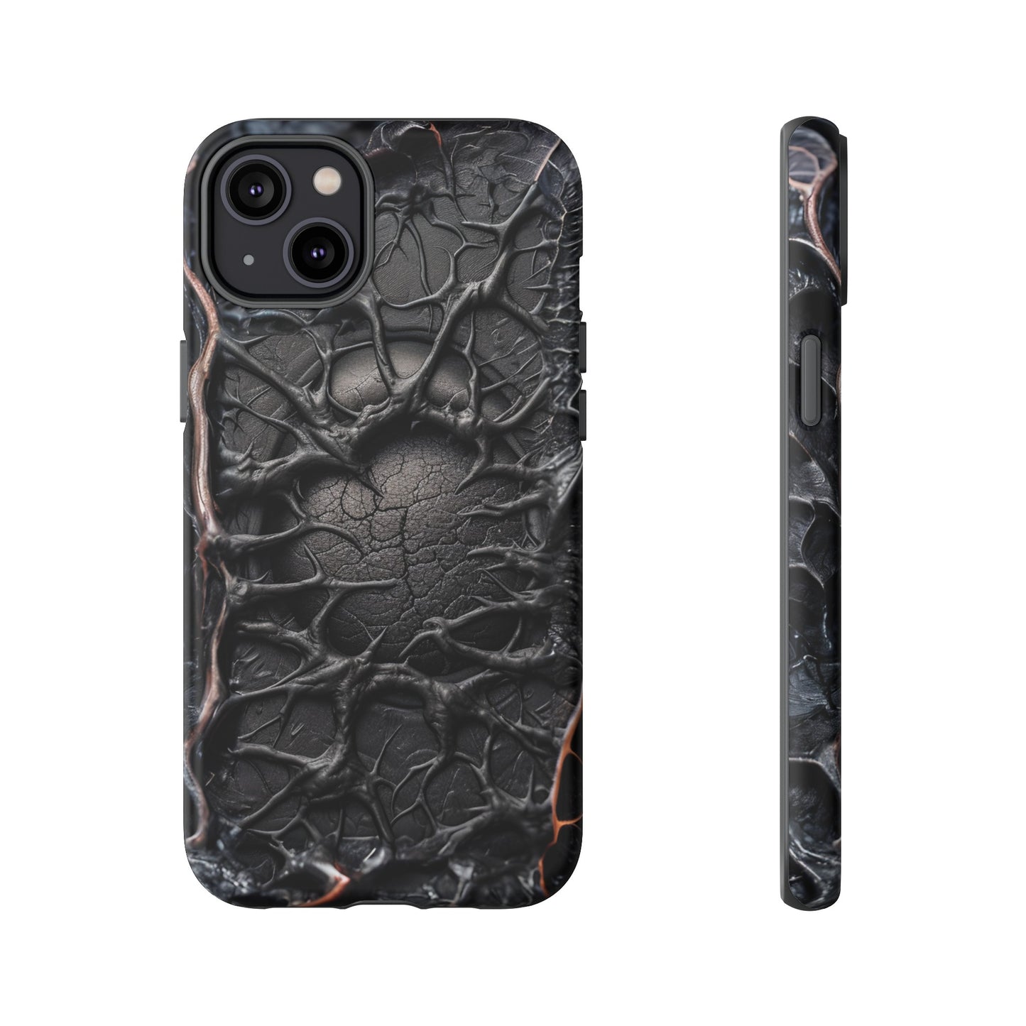 Black Veins Tough Phone Case – Lovecraftian Horror Design for iPhone, Samsung Galaxy, and Google Pixel Devices