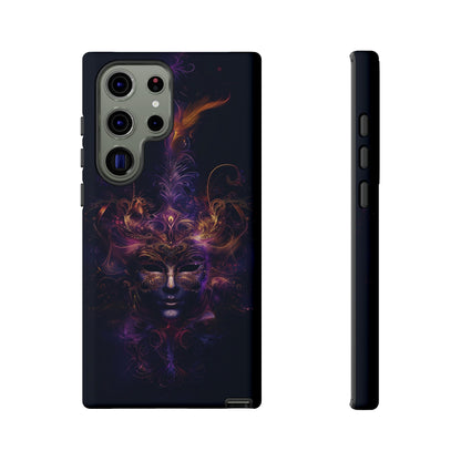 Elegant Masquerade Mask Phone Case for iPhone, Samsung Galaxy, and Google Pixel Devices - Mystical Design