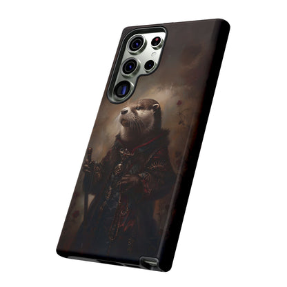 Noble Otter King Phone Case - Vintage Gothic Animal Art Design for iPhone, Samsung Galaxy, and Google Pixel Devices