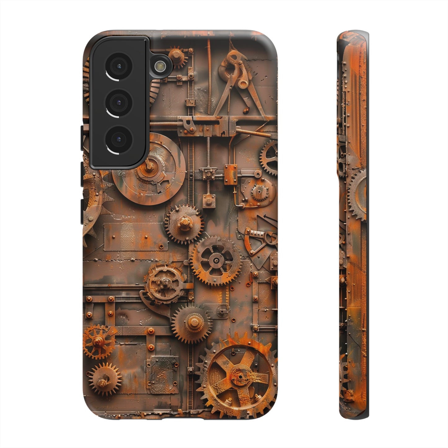 Rusted Steampunk Gearworks Phone Case for iPhone, Samsung Galaxy, and Google Pixel Devices