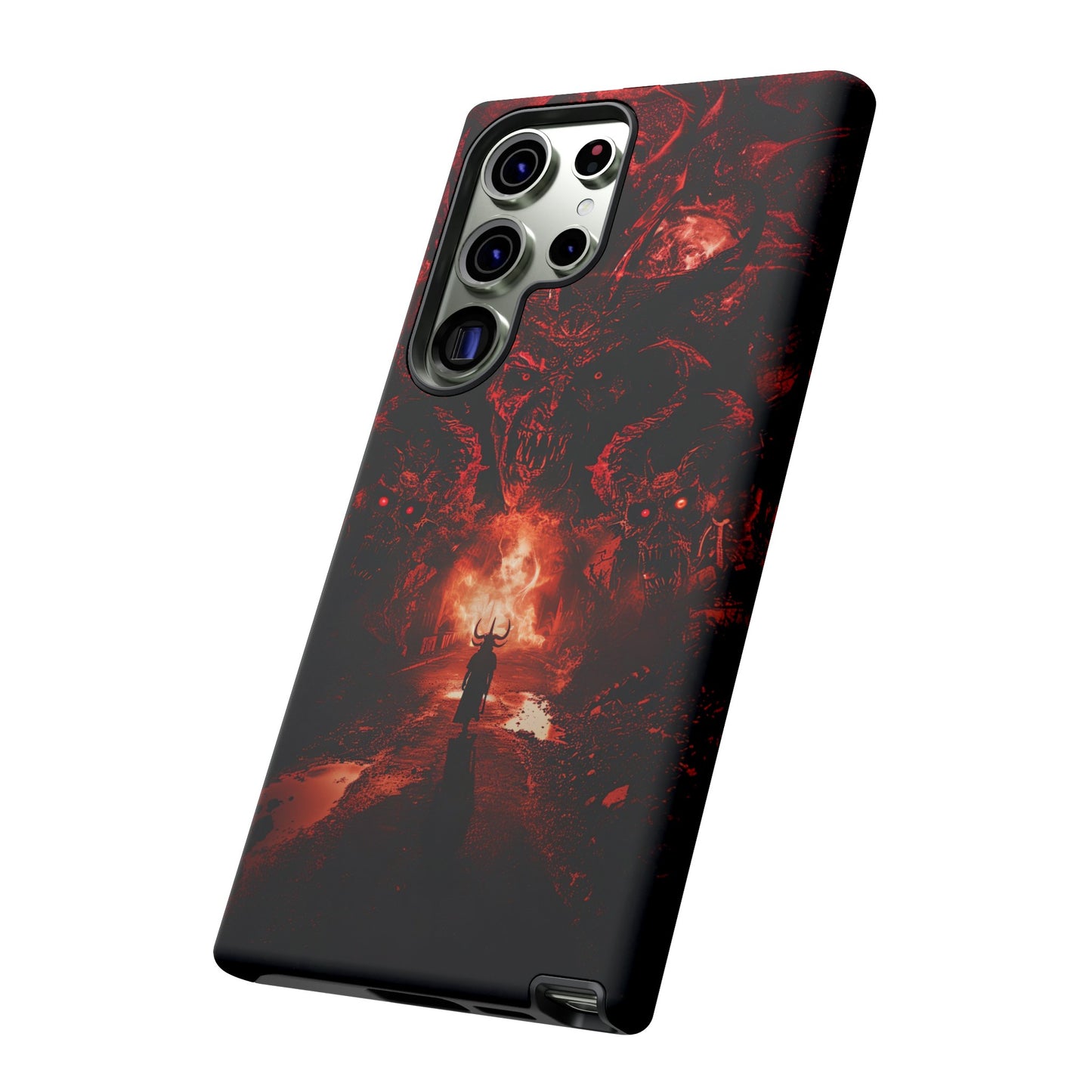 The Road to Hell Phone Case – Gothic Demon and Devil Design for iPhone, Samsung Galaxy, and Google Pixel Devices