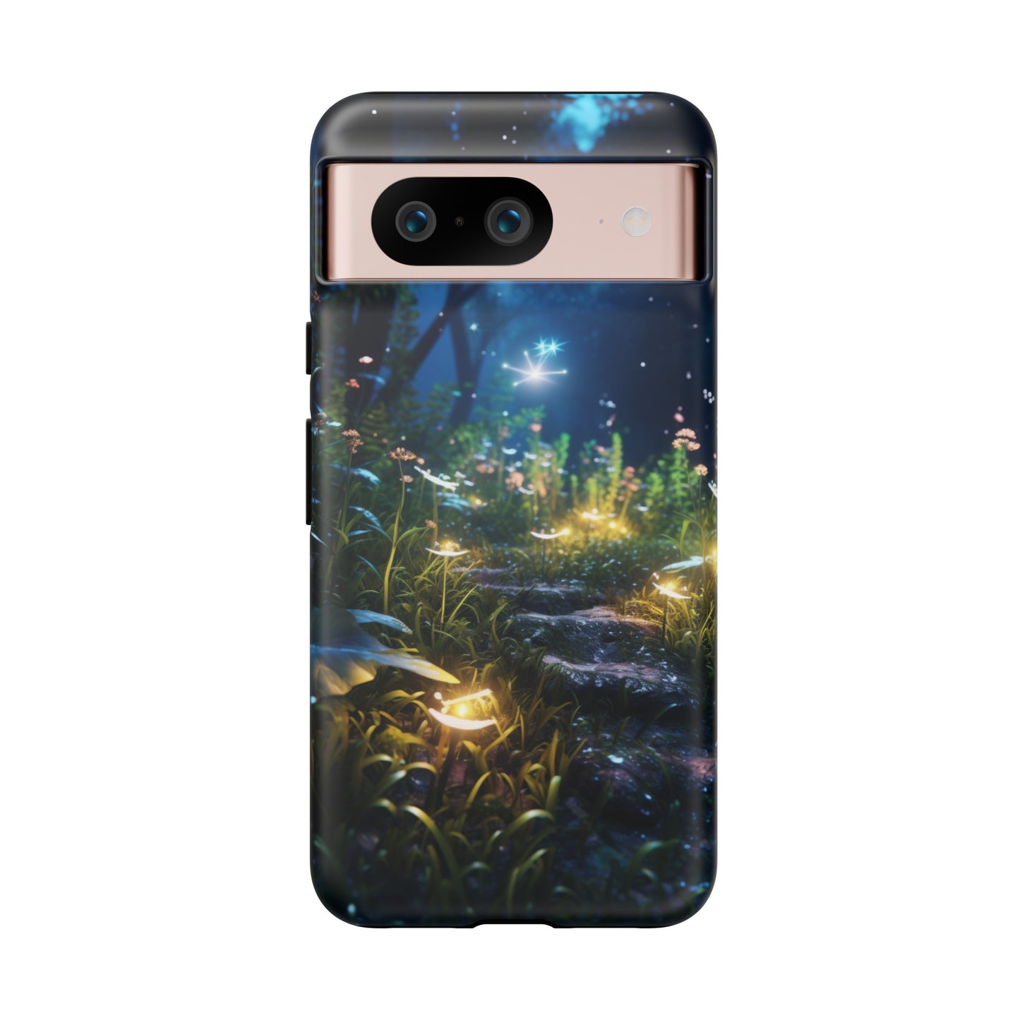 Fireflies in the Forest Tough Phone Case – Enchanting Summer Night Design for iPhone, Samsung Galaxy, and Google Pixel Devices