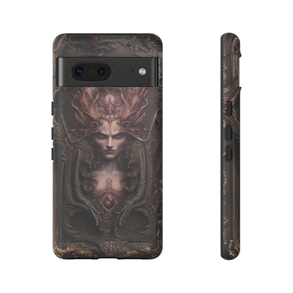 Dark Lilith Phone Case – Horned Hell Horror Design for iPhone, Samsung Galaxy, and Google Pixel Devices