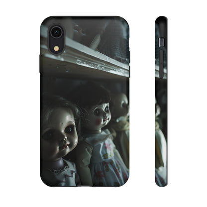 Creepy Dolls Phone Case – Eerie Vintage Doll Design for iPhone, Samsung Galaxy, and Google Pixel Devices