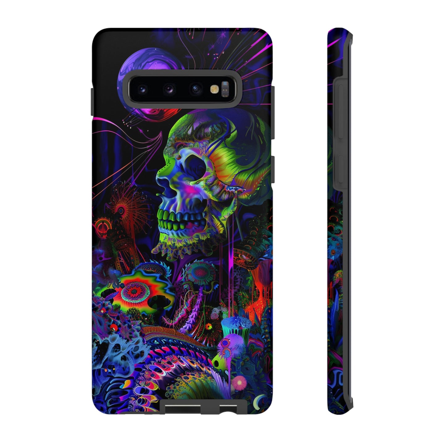 Psychedelic Skull Phone Case – Vibrant Pastel Design for iPhone, Samsung Galaxy, and Google Pixel Devices