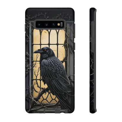 The Raven Phone Case – Edgar Allan Poe Inspired Gothic Design for iPhone, Samsung Galaxy, and Google Pixel Devices