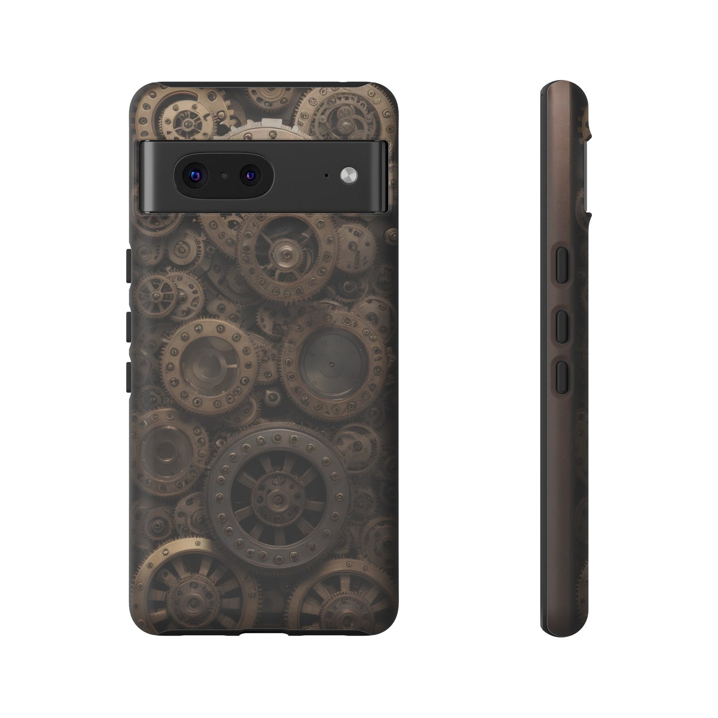 Gearworks 3 Phone Case – Steampunk Victorian Design with Gears and Clockwork for iPhone, Samsung Galaxy, and Google Pixel Devices