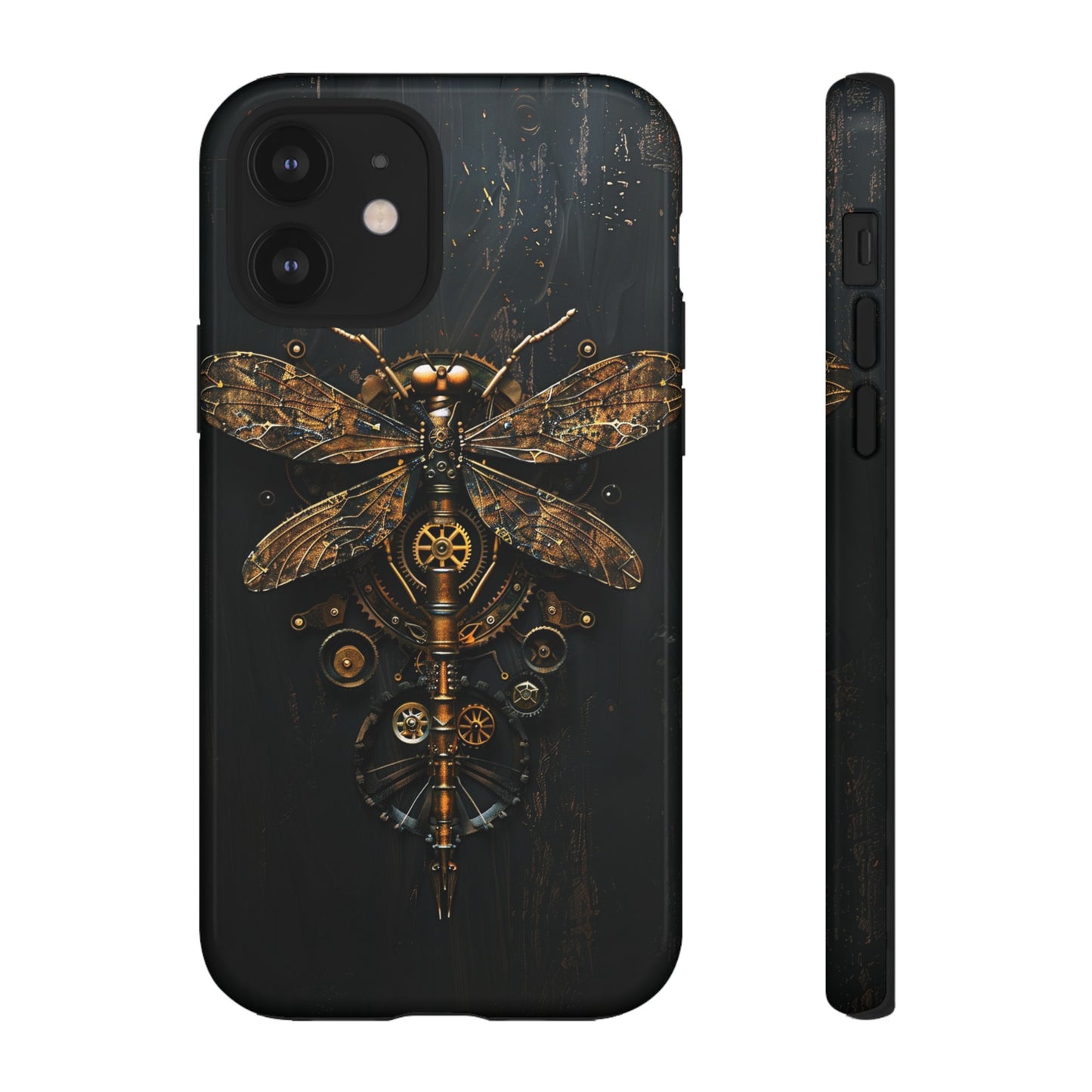 Steampunk Dragonfly Phone Case - Intricate Gear Design for iPhone, Samsung Galaxy, Google Pixel Devices