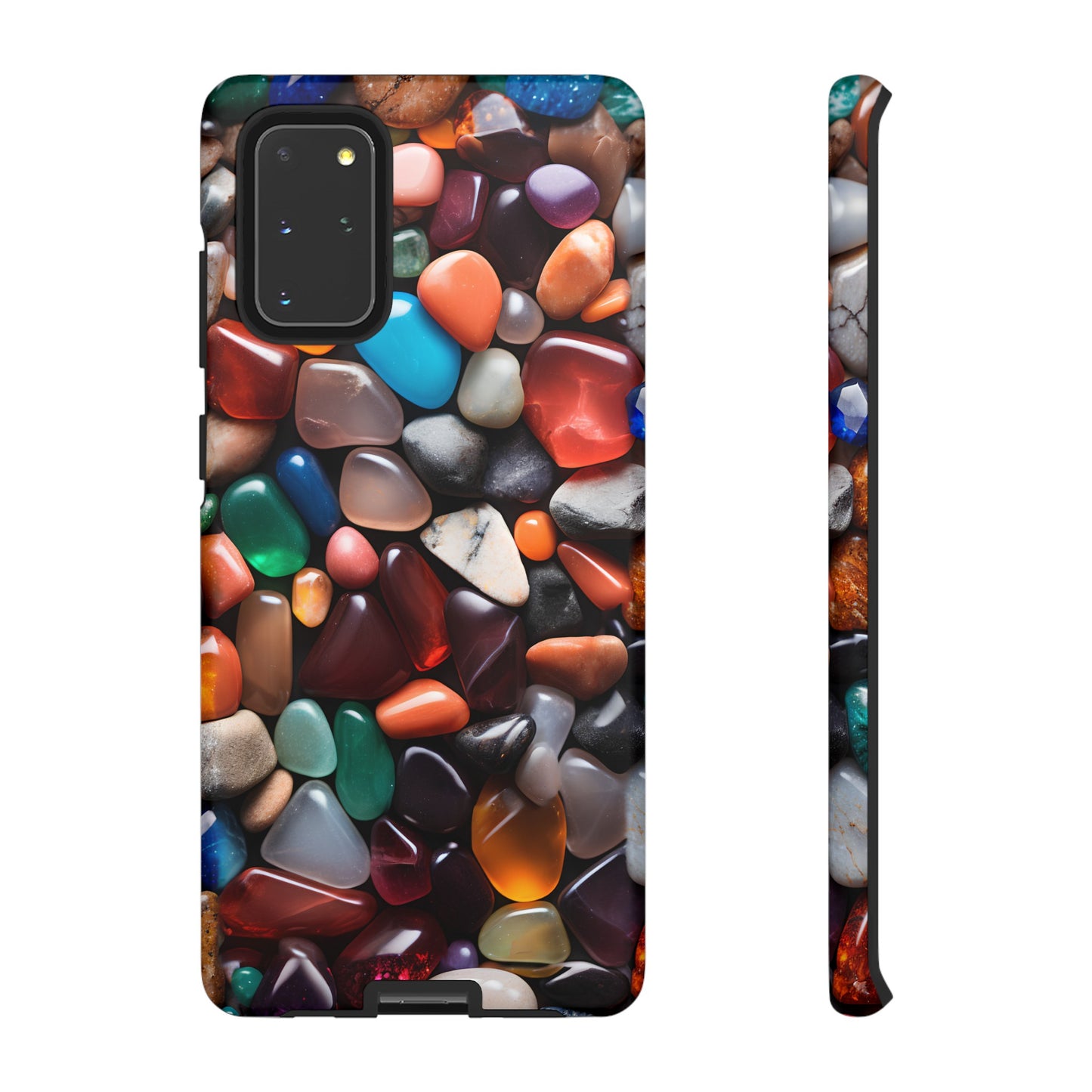 Colorful Stones Phone Case – Vibrant Polished Gemstone Design for iPhone, Samsung Galaxy, and Google Pixel Devices