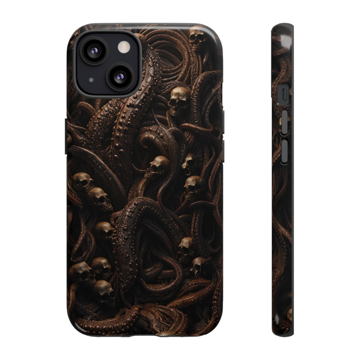 Skulls and Tentacles Phone Case – Lovecraftian Horror Design for iPhone, Samsung Galaxy, and Google Pixel Devices