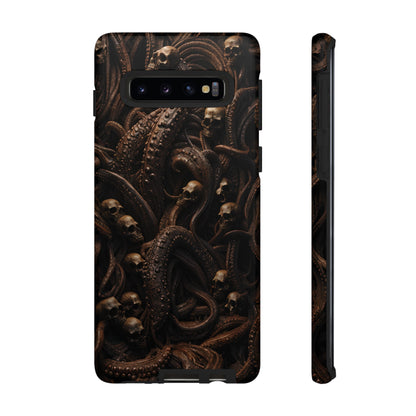 Skulls and Tentacles Phone Case – Lovecraftian Horror Design for iPhone, Samsung Galaxy, and Google Pixel Devices