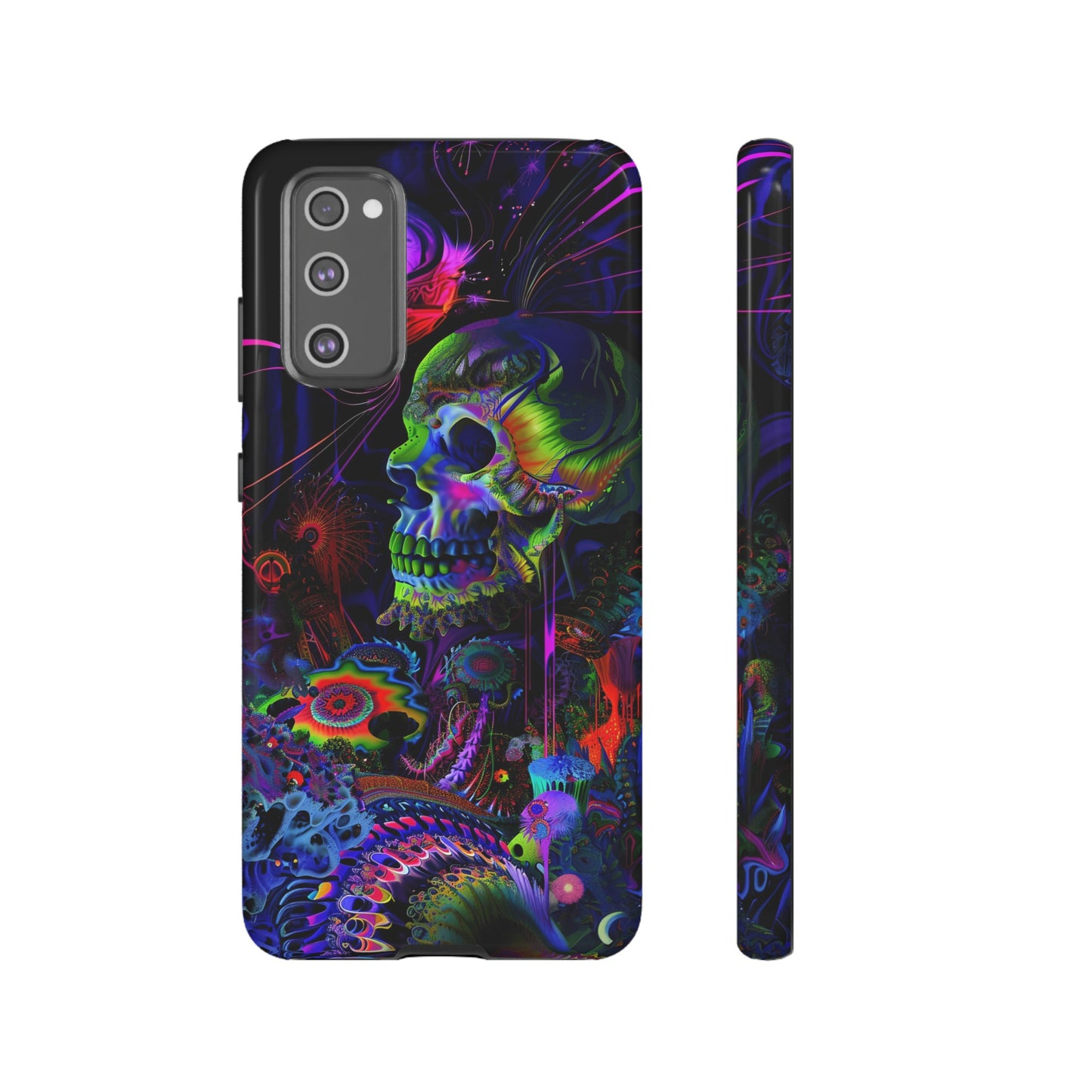 Psychedelic Skull Phone Case – Vibrant Pastel Design for iPhone, Samsung Galaxy, and Google Pixel Devices