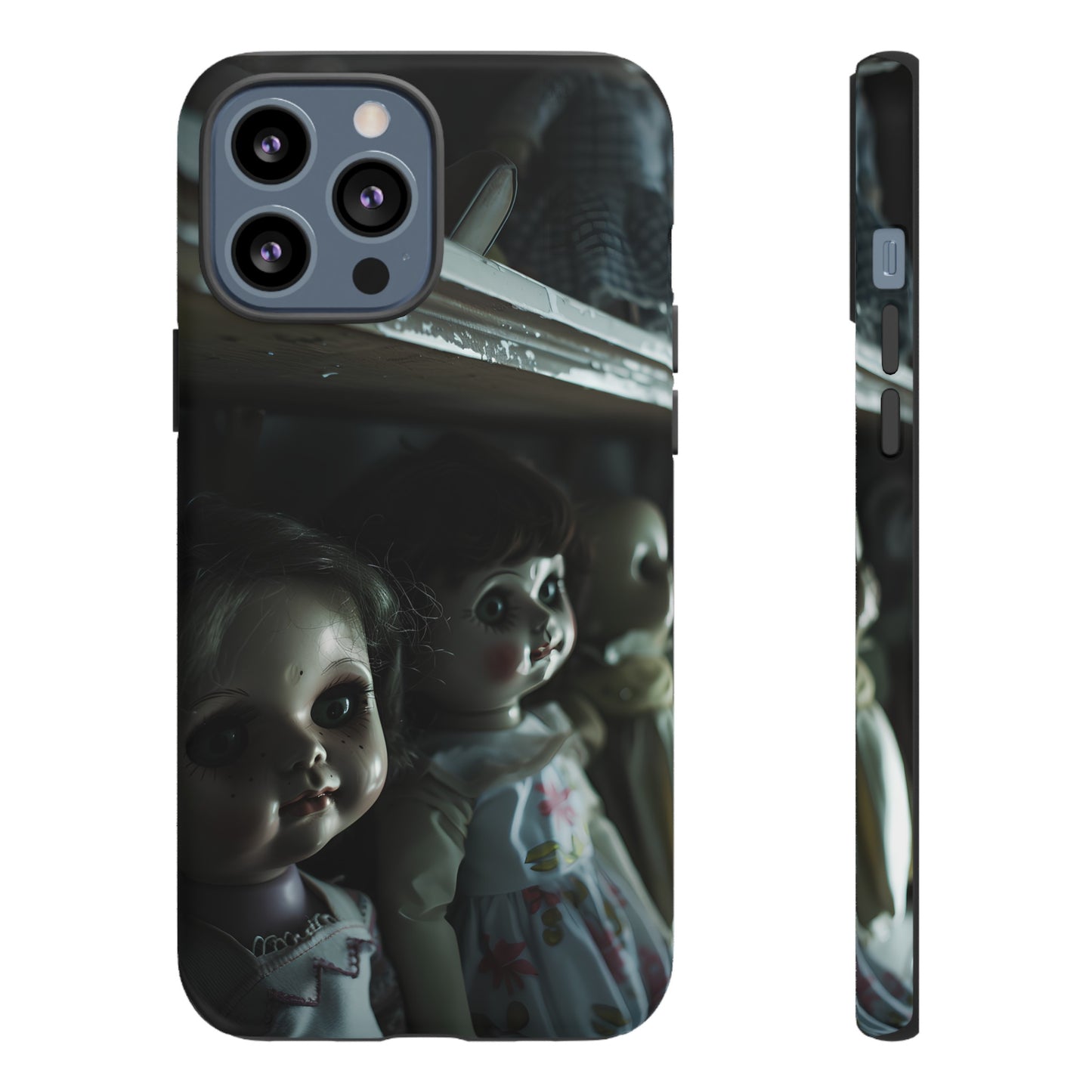 Creepy Dolls Phone Case – Eerie Vintage Doll Design for iPhone, Samsung Galaxy, and Google Pixel Devices