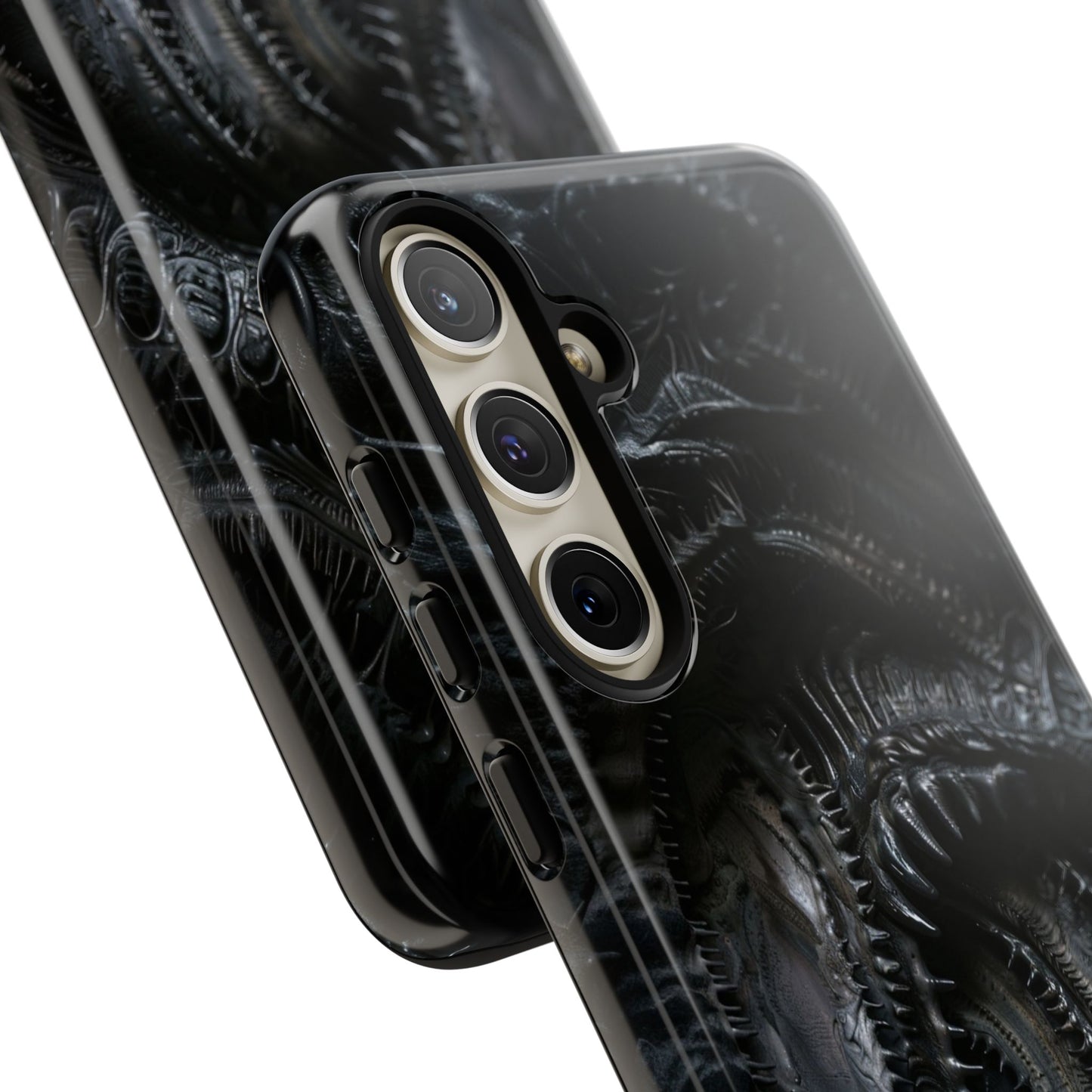 Surreal Biomechanical Phone Case - Gothic Sci-Fi Art for iPhone, Samsung Galaxy, and Google Pixel Devices