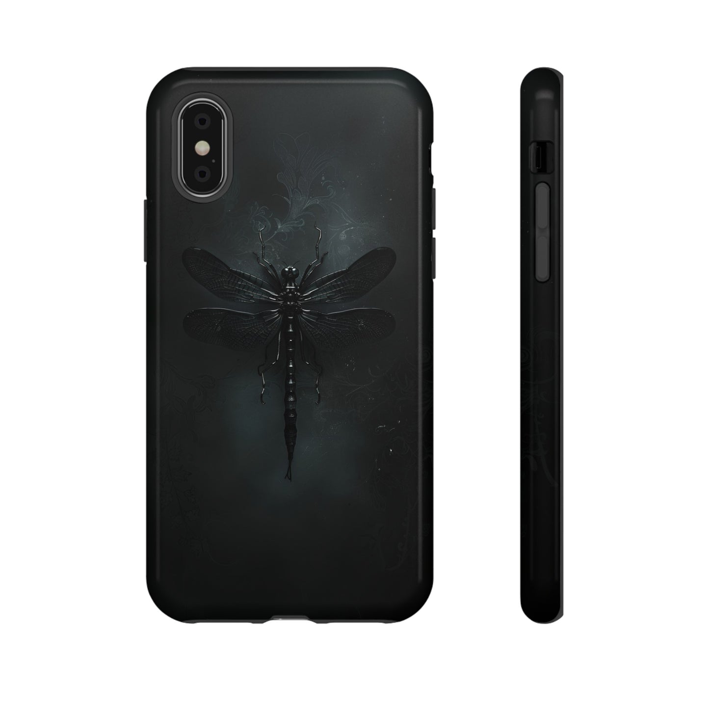 Gothic Dragonfly Phone Case – Dark Elegance Design for iPhone, Samsung Galaxy, and Google Pixel Devices