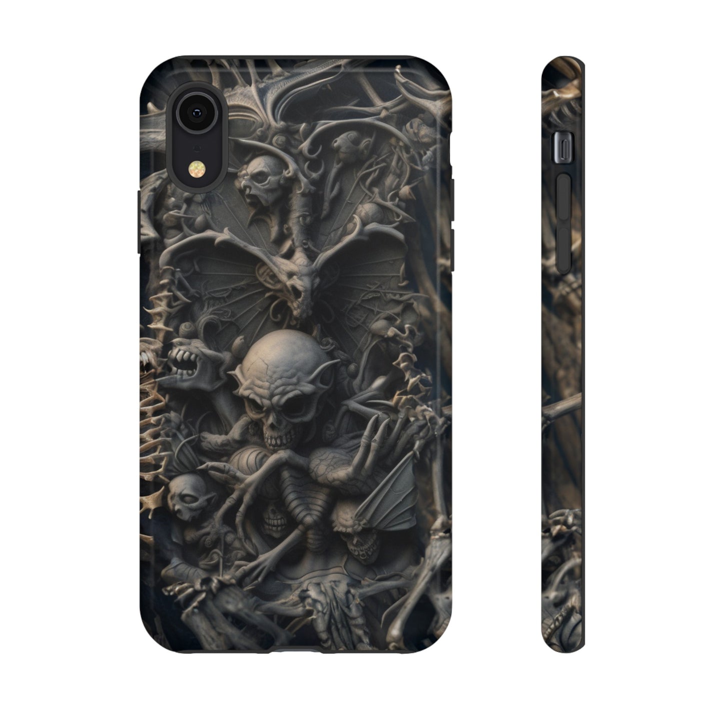 Those Who Dwell Below #1 Phone Case – Intricate Gothic Skeleton Design for iPhone, Samsung Galaxy, Google Pixel Devices