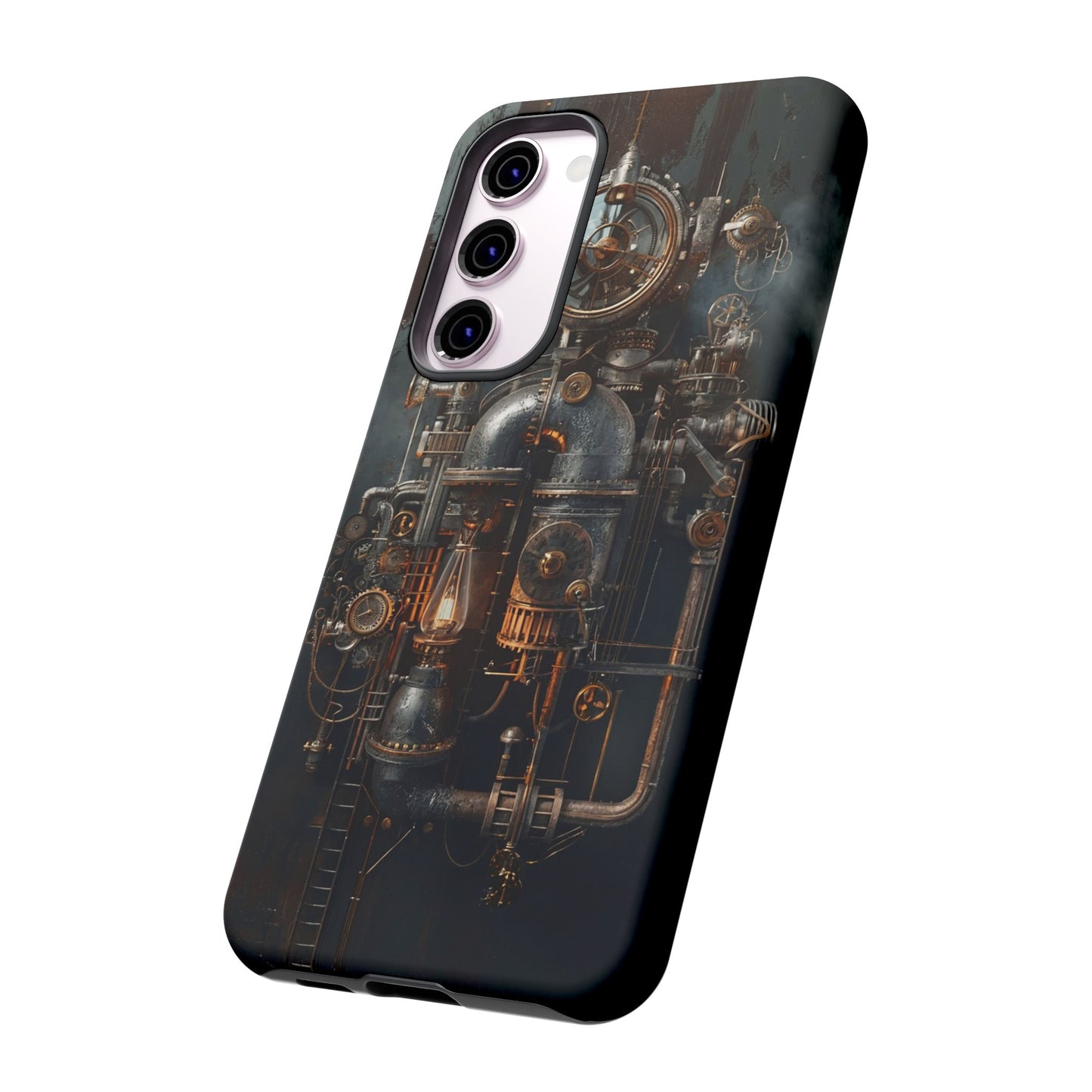 Steampunk Machine #2 Phone Case - Intricate Industrial Design for iPhone, Samsung Galaxy, Google Pixel Devices, Victorian Design Gears