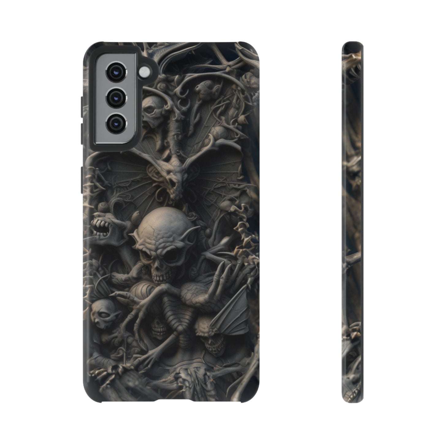 Those Who Dwell Below #1 Phone Case – Intricate Gothic Skeleton Design for iPhone, Samsung Galaxy, Google Pixel Devices