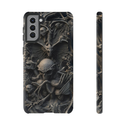 Those Who Dwell Below #1 Phone Case – Intricate Gothic Skeleton Design for iPhone, Samsung Galaxy, Google Pixel Devices