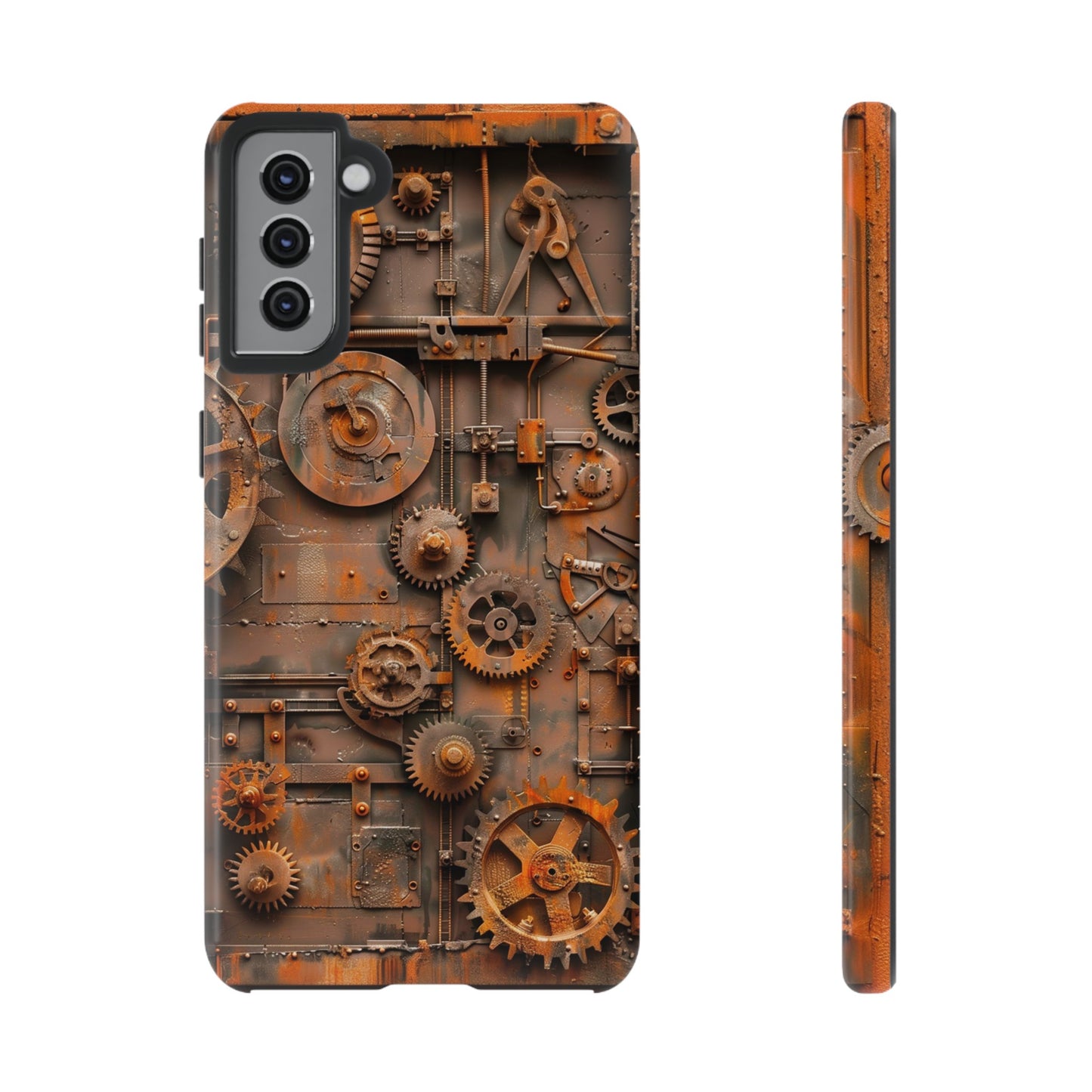 Rusted Steampunk Gearworks Phone Case for iPhone, Samsung Galaxy, and Google Pixel Devices