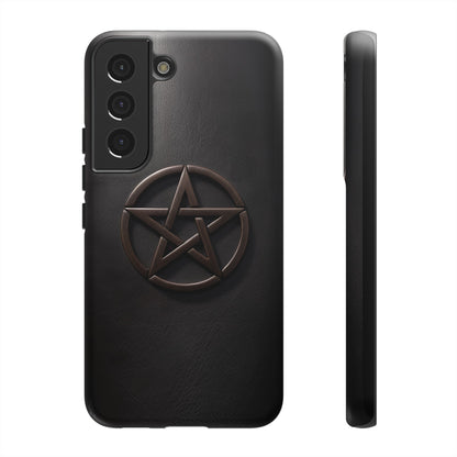 Simple Pentacle Tough Phone Case – Witchcraft Pentagram Design for iPhone, Samsung Galaxy, and Google Pixel Devices