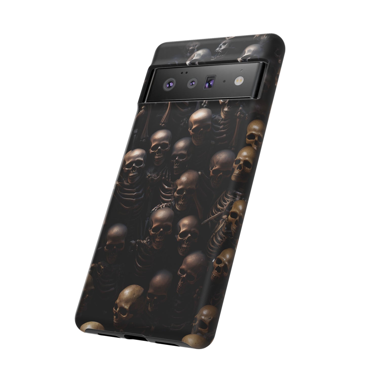 Skeletal Grave Phone Case – Halloween Horror Skeleton Design for iPhone, Samsung Galaxy, and Google Pixel Devices