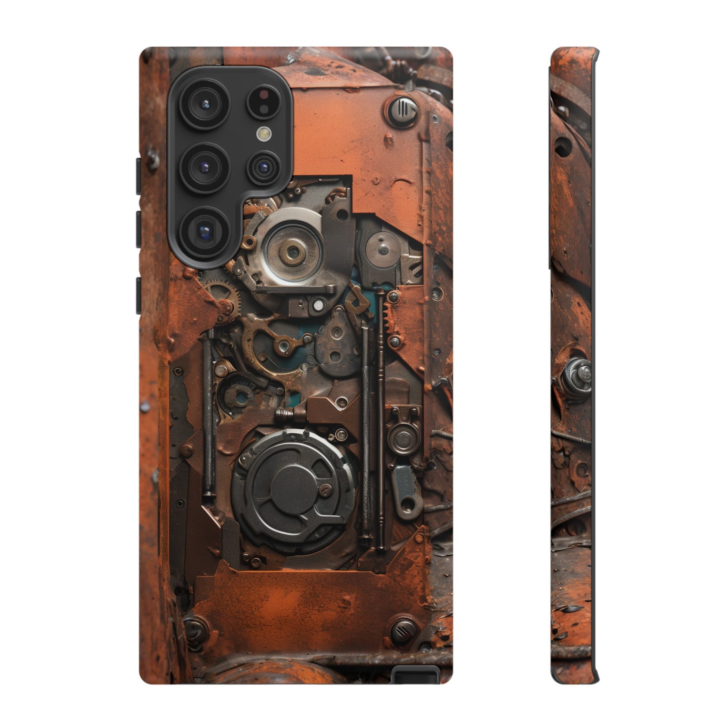 Rusted Mechanisms Phone Case – Steampunk Metal Gear Design for iPhone, Samsung Galaxy, and Google Pixel Devices