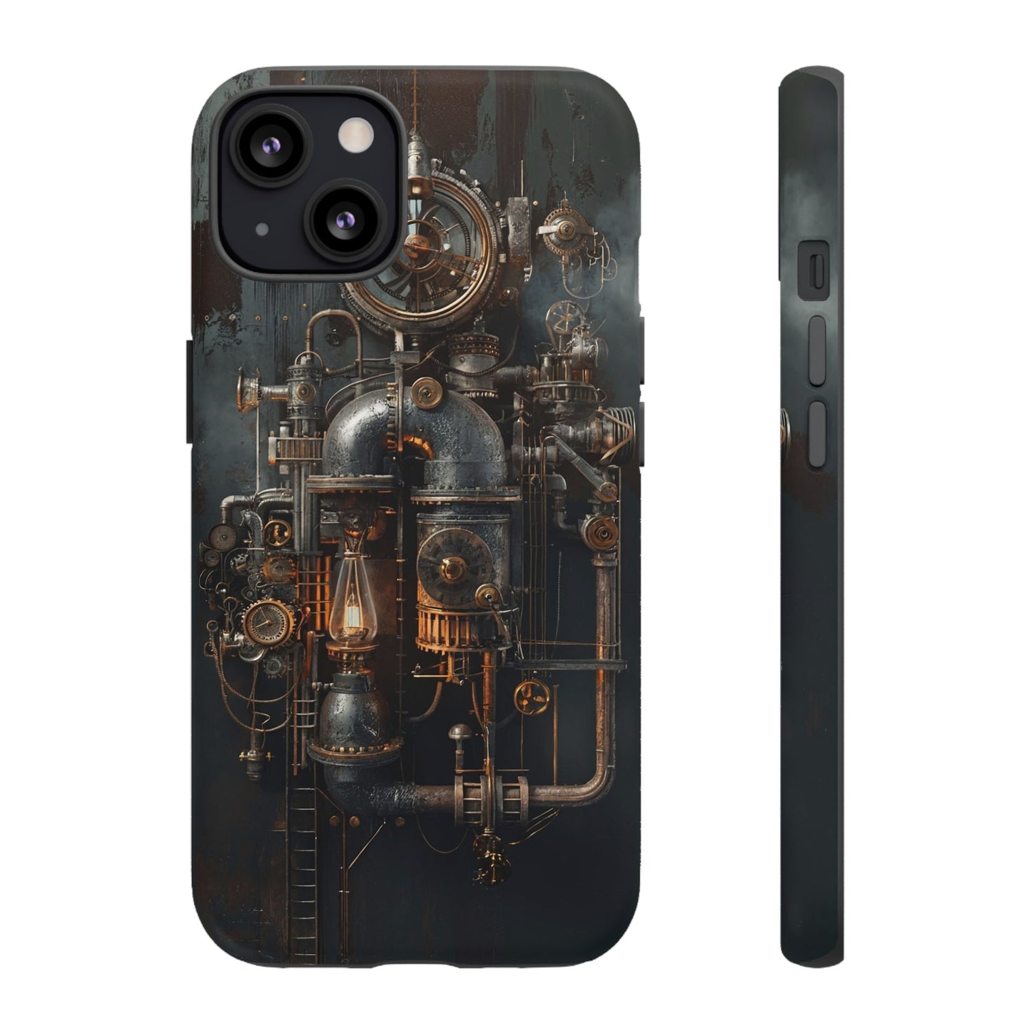 Steampunk Machine #2 Phone Case - Intricate Industrial Design for iPhone, Samsung Galaxy, Google Pixel Devices, Victorian Design Gears