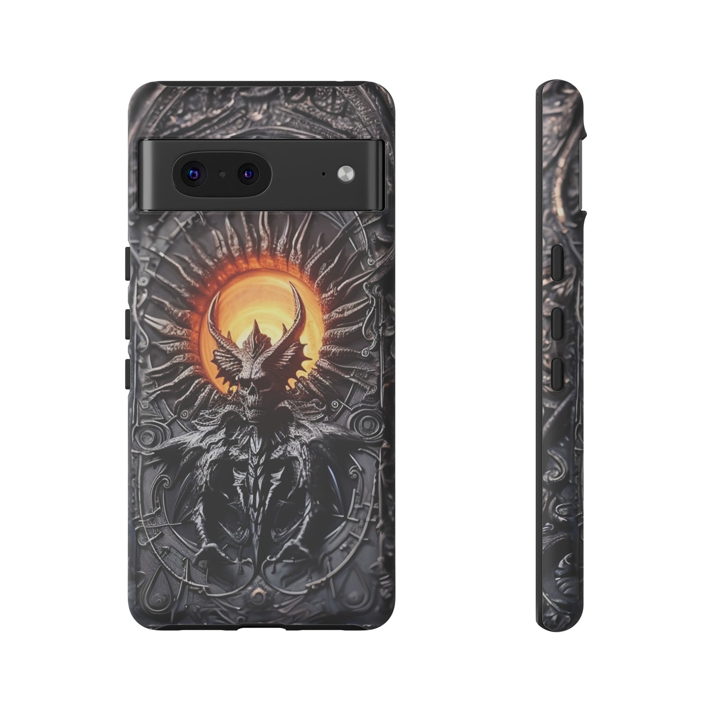 Skeletal Demonic King Phone Case – Ornate Gothic Design for iPhone, Samsung Galaxy, and Google Pixel Devices