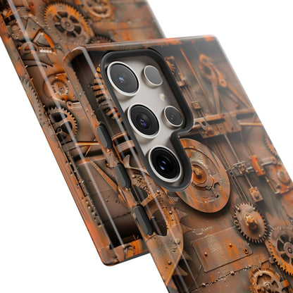 Rusted Steampunk Gearworks Phone Case for iPhone, Samsung Galaxy, and Google Pixel Devices