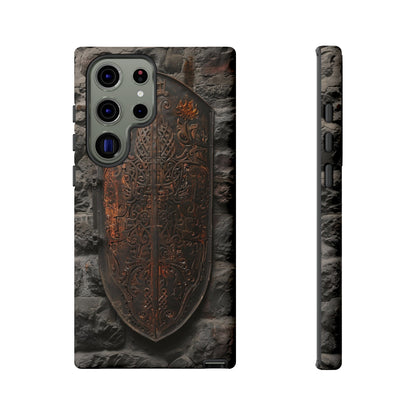 Medieval Shield Phone Case - Ornate Ancient Armor Design for iPhone and Samsung Galaxy Devices