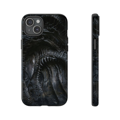 Surreal Biomechanical Phone Case - Gothic Sci-Fi Art for iPhone, Samsung Galaxy, and Google Pixel Devices