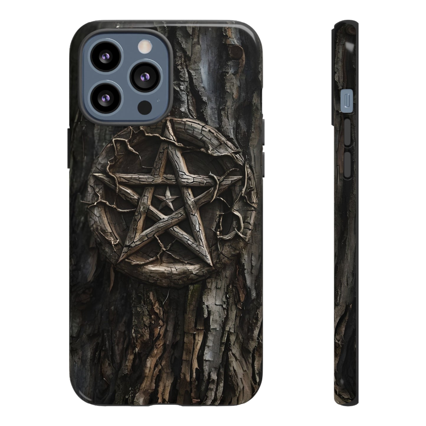 Pentacle Tree Phone Case – Wiccan Nature Magic Design for iPhone, Samsung Galaxy, and Google Pixel Devices