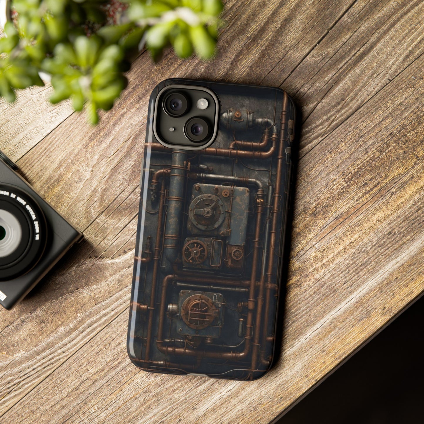 Diesel Punk Phone Case – Industrial Retro-Futuristic Design for iPhone, Samsung Galaxy, and Google Pixel Devices