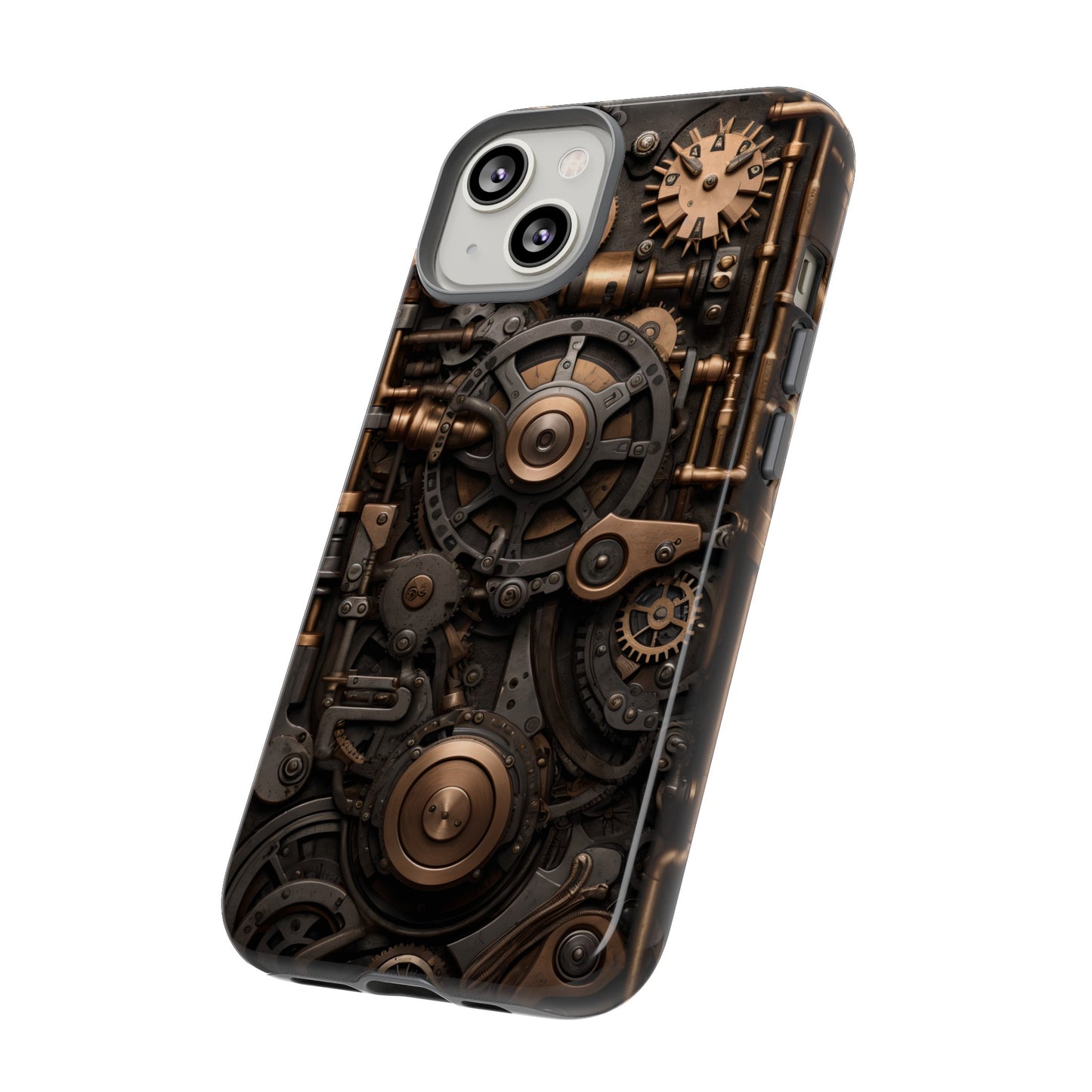 Steampunk Machine Phone Case – Victorian Gears Design for iPhone, Samsung Galaxy, and Google Pixel Devices