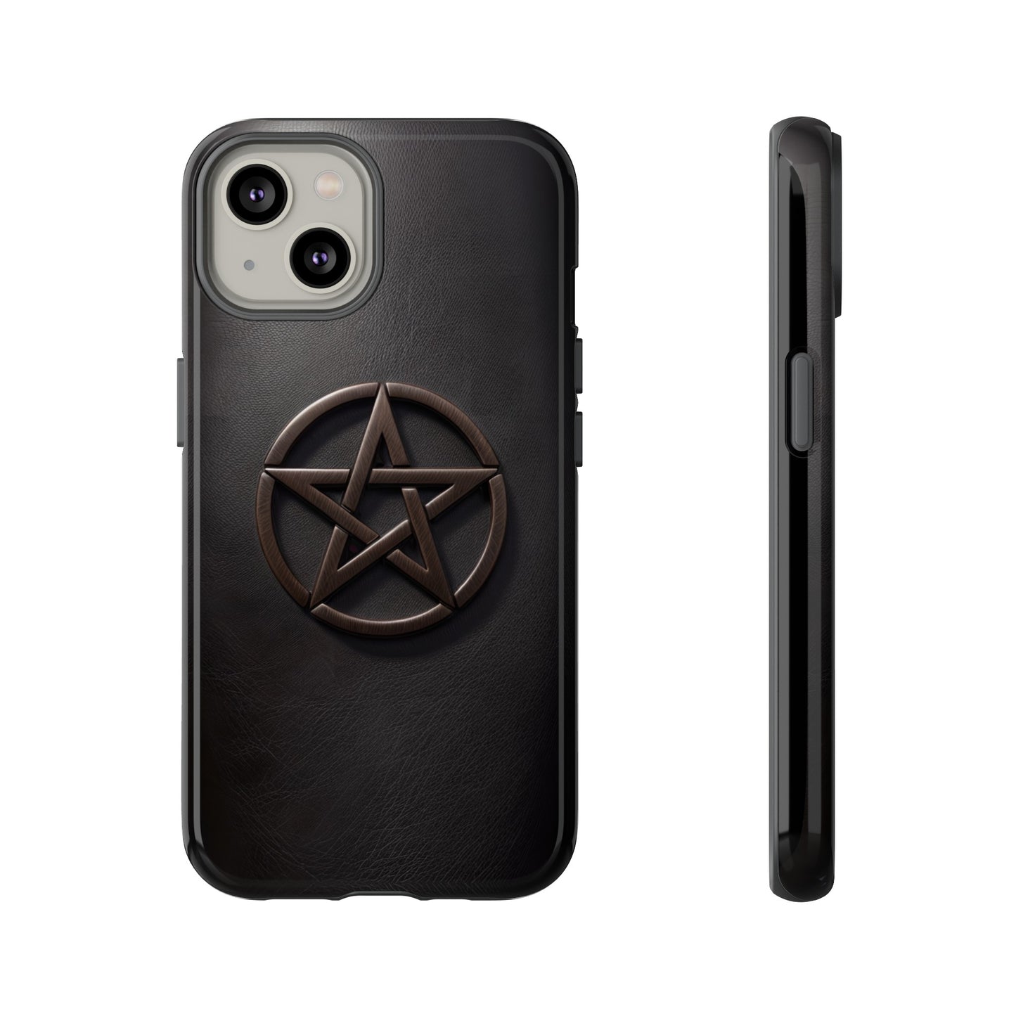 Simple Pentacle Tough Phone Case – Witchcraft Pentagram Design for iPhone, Samsung Galaxy, and Google Pixel Devices