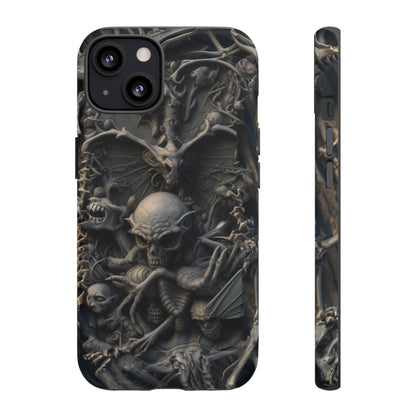 Those Who Dwell Below #1 Phone Case – Intricate Gothic Skeleton Design for iPhone, Samsung Galaxy, Google Pixel Devices