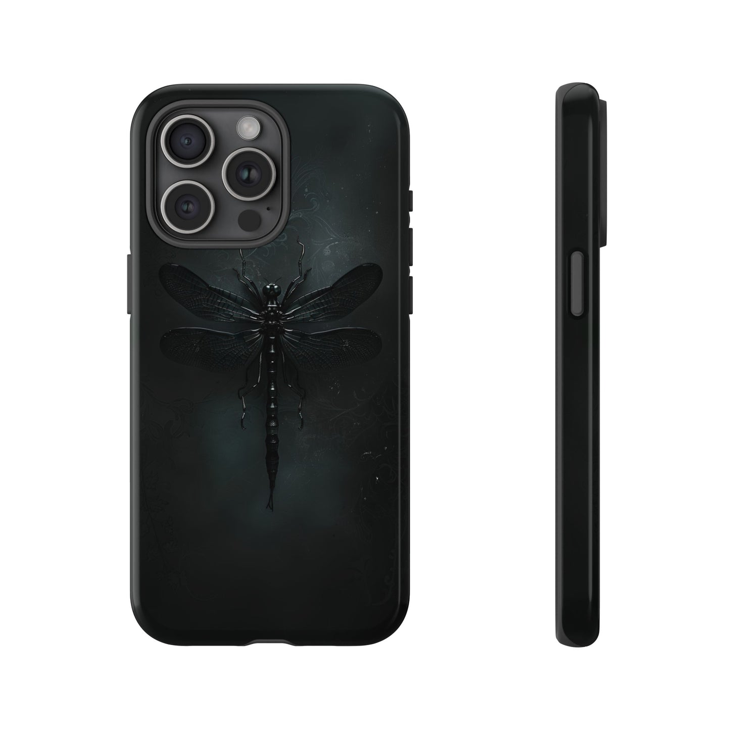 Gothic Dragonfly Phone Case – Dark Elegance Design for iPhone, Samsung Galaxy, and Google Pixel Devices