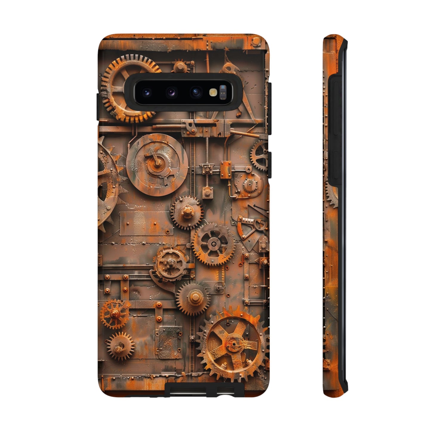 Rusted Steampunk Gearworks Phone Case for iPhone, Samsung Galaxy, and Google Pixel Devices